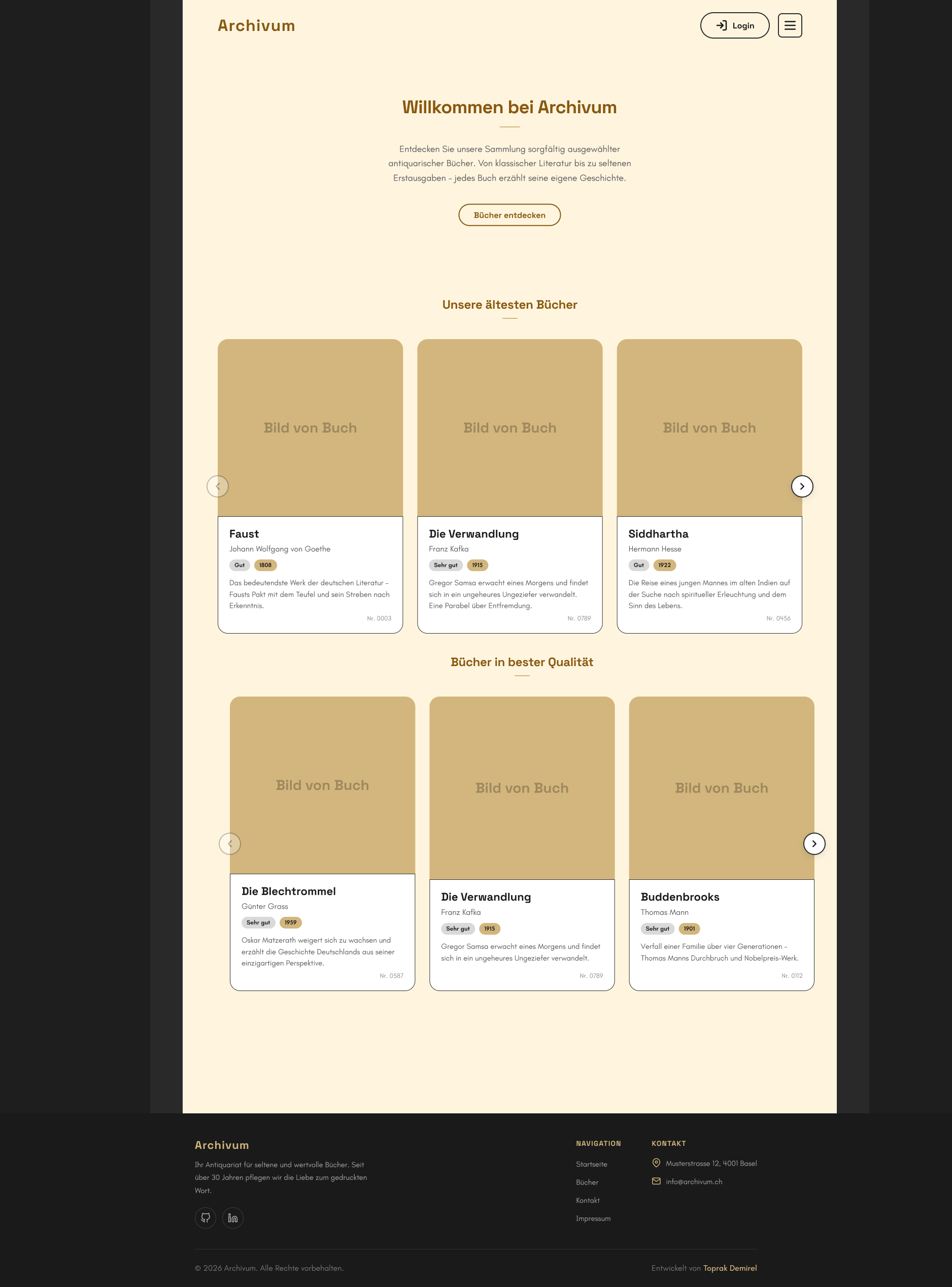Archivum public home page